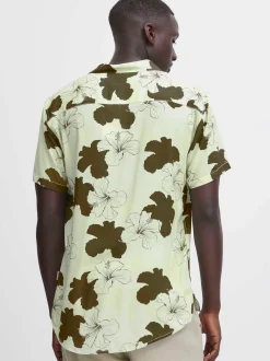 BLEND Herren Kurzarmhemd - BHShirt in grün