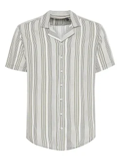 BLEND Herren Kurzarmhemd in grau