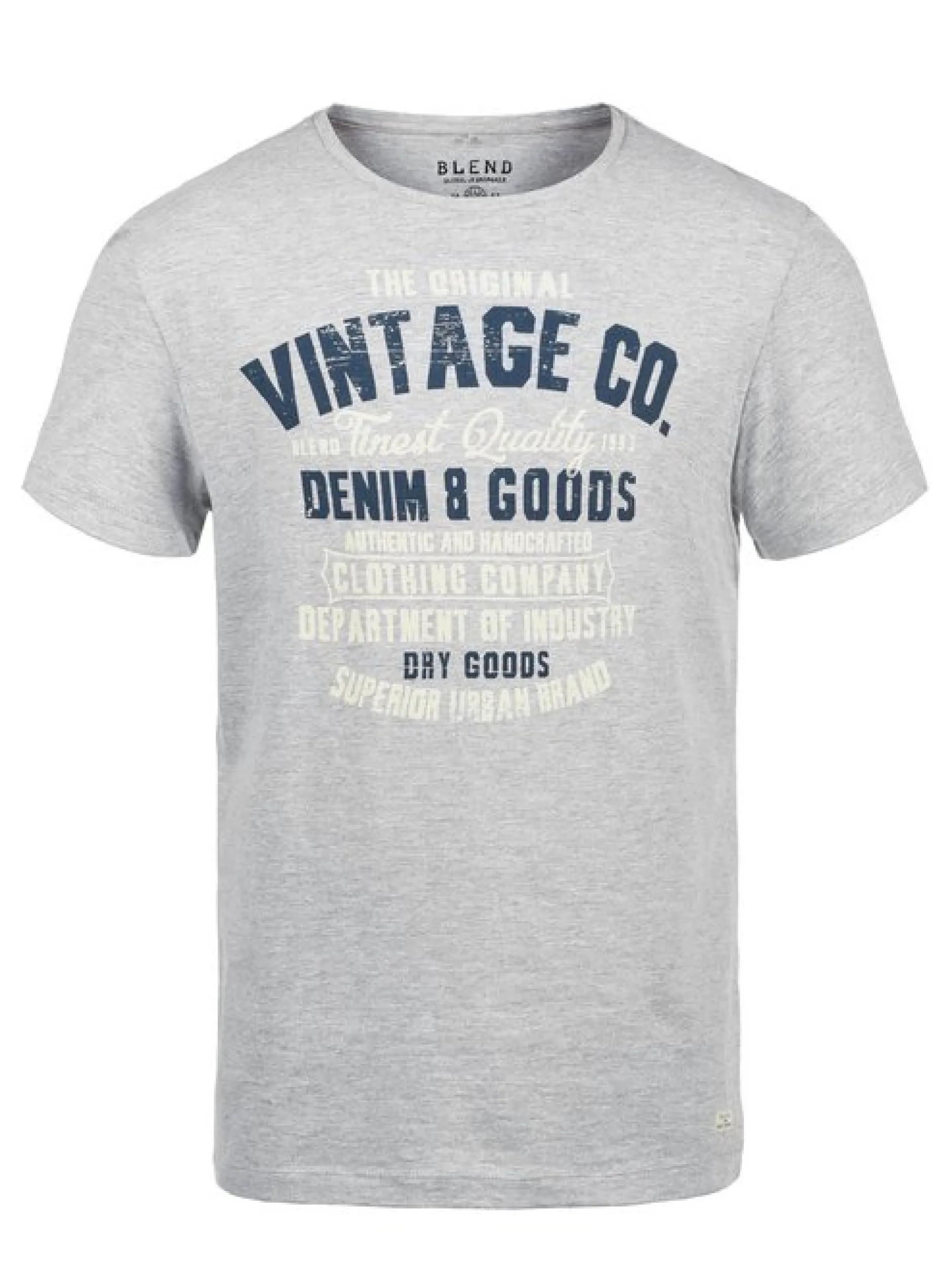 BLEND Herren Kurzarmshirt - BHVadim in grau
