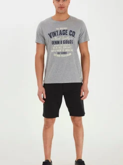 BLEND Herren Kurzarmshirt - BHVadim in grau