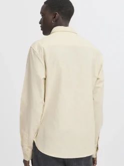 BLEND Herren Langarmhemd - BHBay Linen in beige
