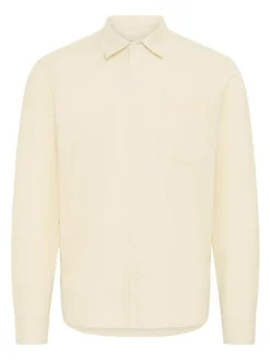 BLEND Herren Langarmhemd - BHBay Linen in beige