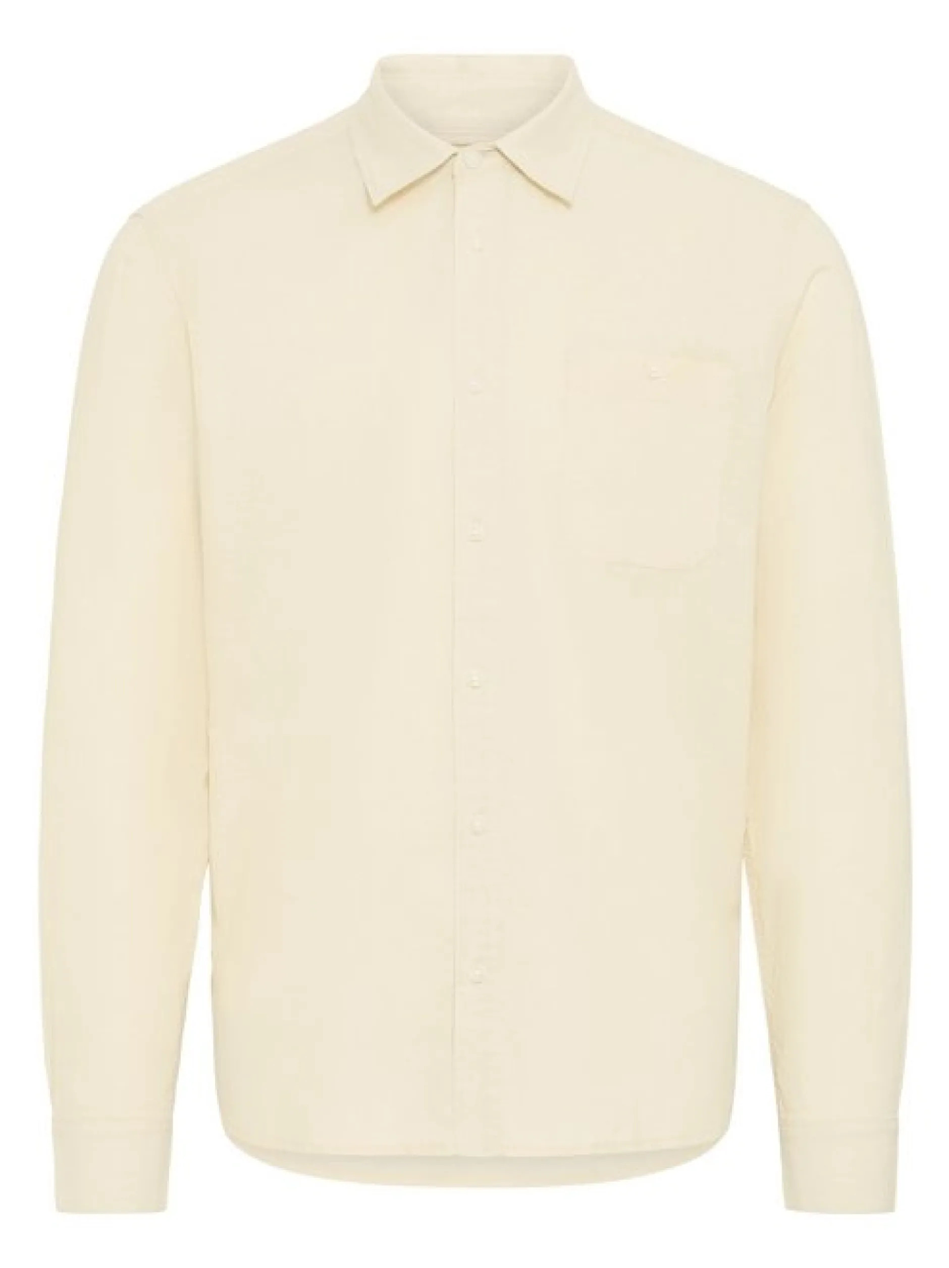 BLEND Herren Langarmhemd - BHBay Linen in beige