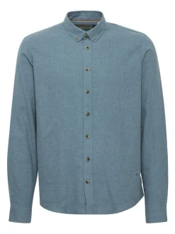BLEND Herren Langarmhemd - BHBurley in aqua