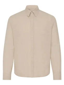 BLEND Herren Langarmhemd - BHDaris in beige