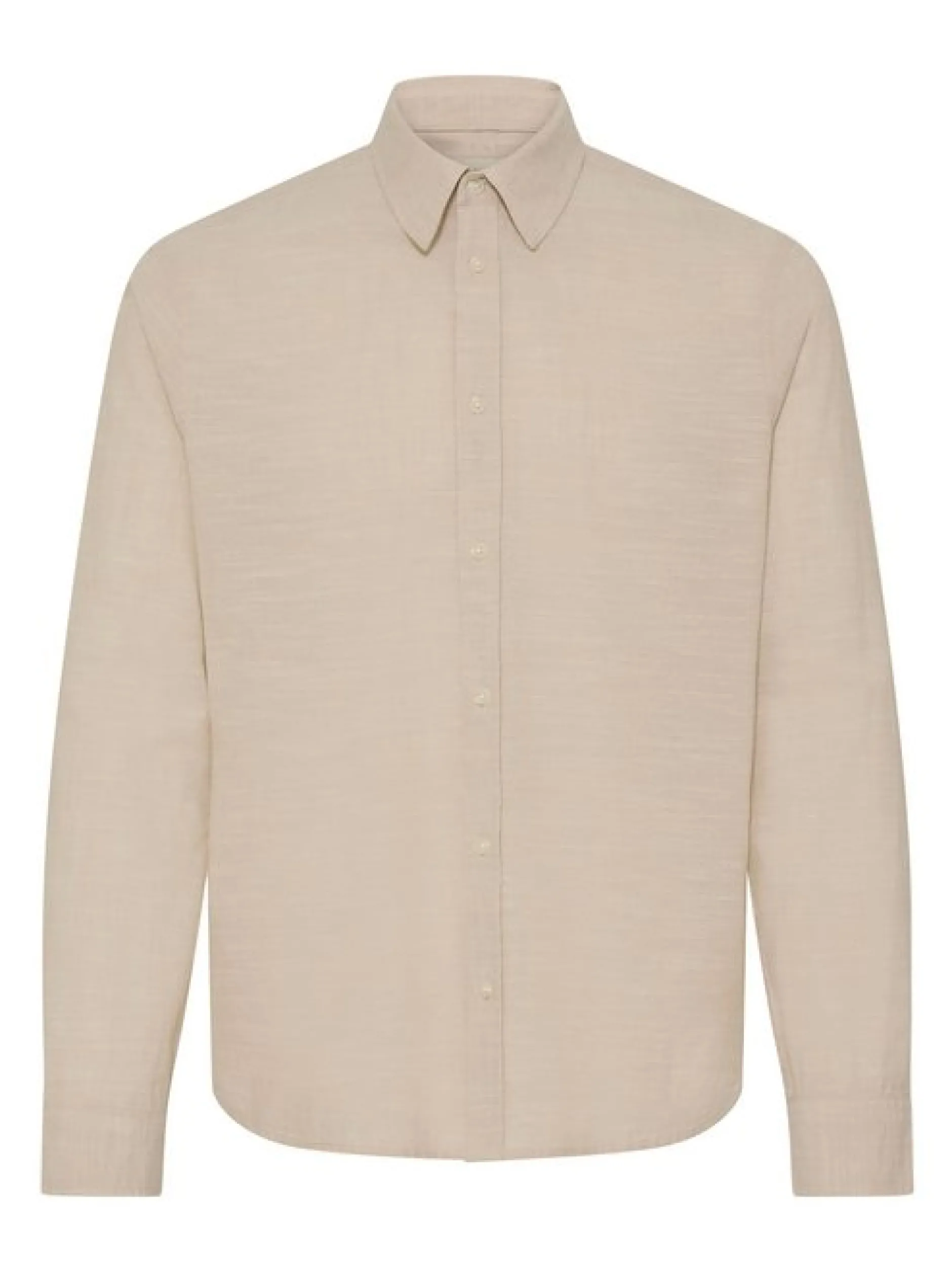 BLEND Herren Langarmhemd - BHDaris in beige