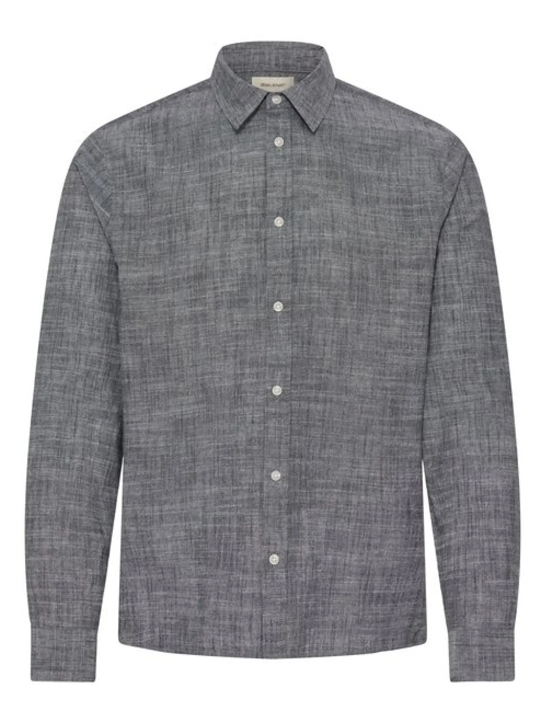 BLEND Herren Langarmhemd - BHDaris in blau