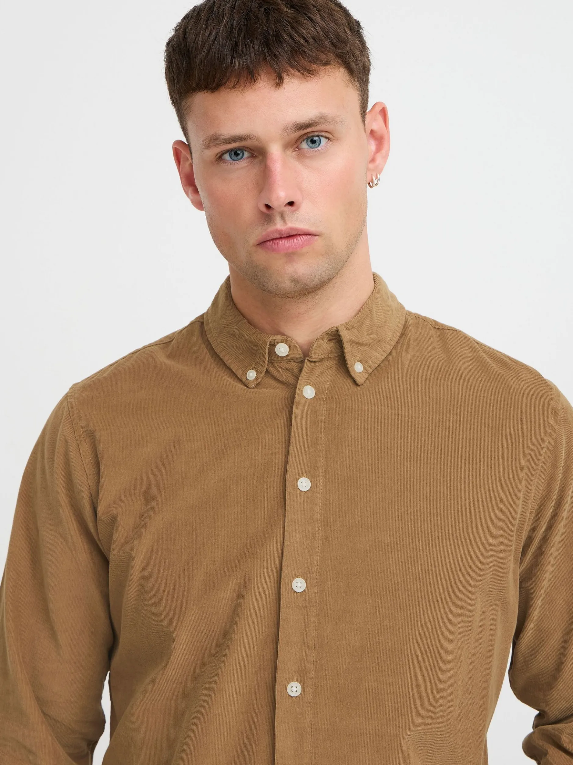 BLEND Herren Langarmhemd - BHShirt in braun