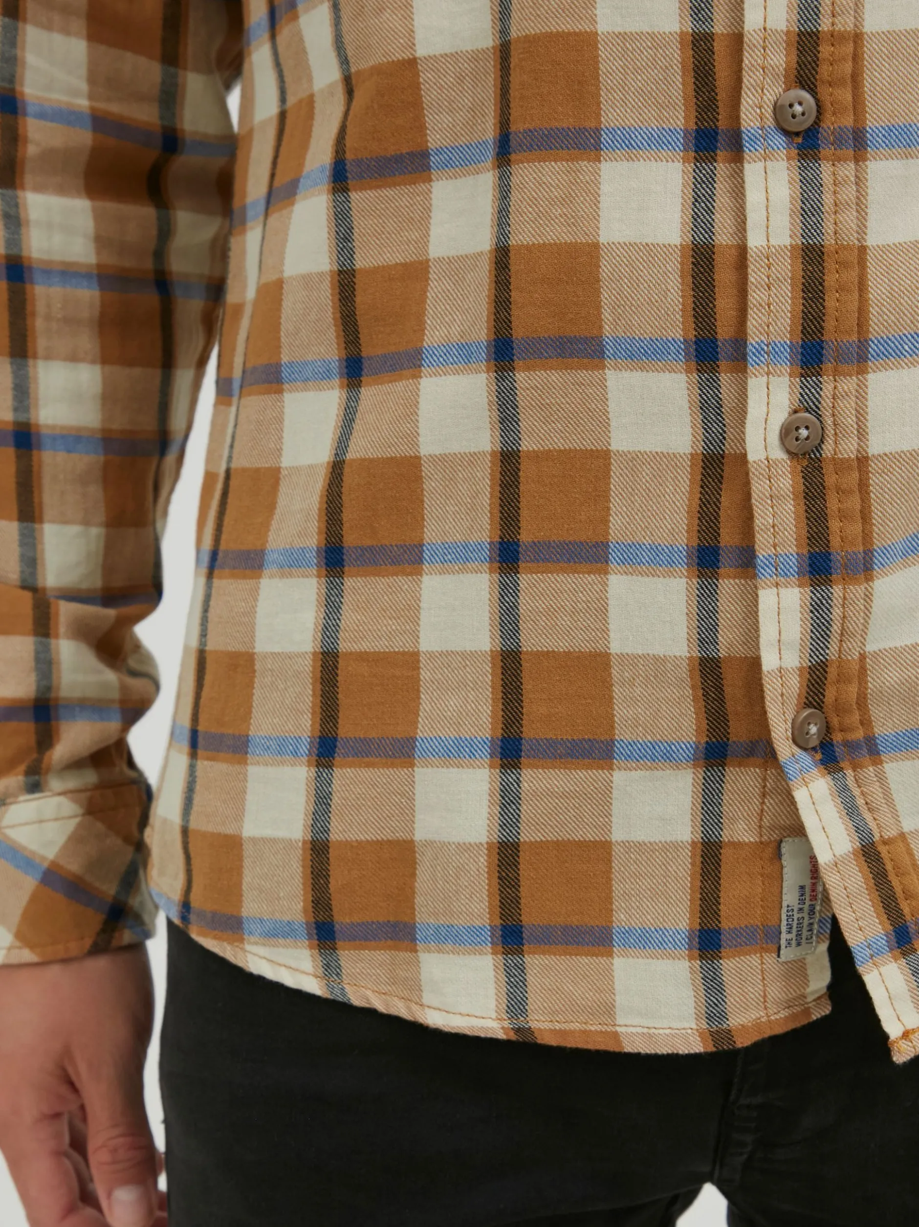BLEND Herren Langarmhemd - BHShirt in braun