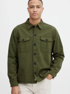 BLEND Herren Langarmhemd - BHShirt in grün