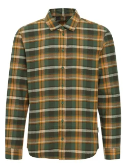 BLEND Herren Langarmhemd - BHShirt in grün