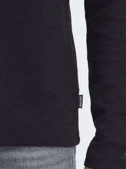 BLEND Herren Langarmshirt - BHForta in schwarz