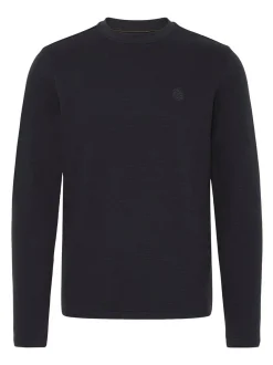 BLEND Herren Langarmshirt - BHForta in schwarz