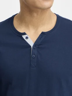 BLEND Herren Langarmshirt - BHHollie in blau