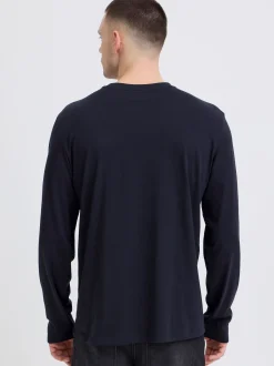 BLEND Herren Langarmshirt - BHKarson in blau