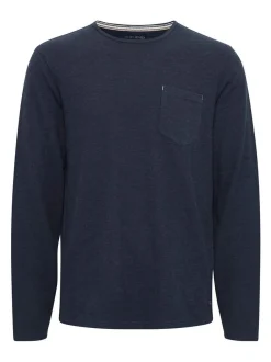 BLEND Herren Langarmshirt - BHTee in blau