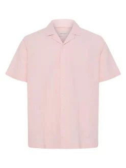 BLEND Herren Leinenhemd - BHAban Cuba in rosa