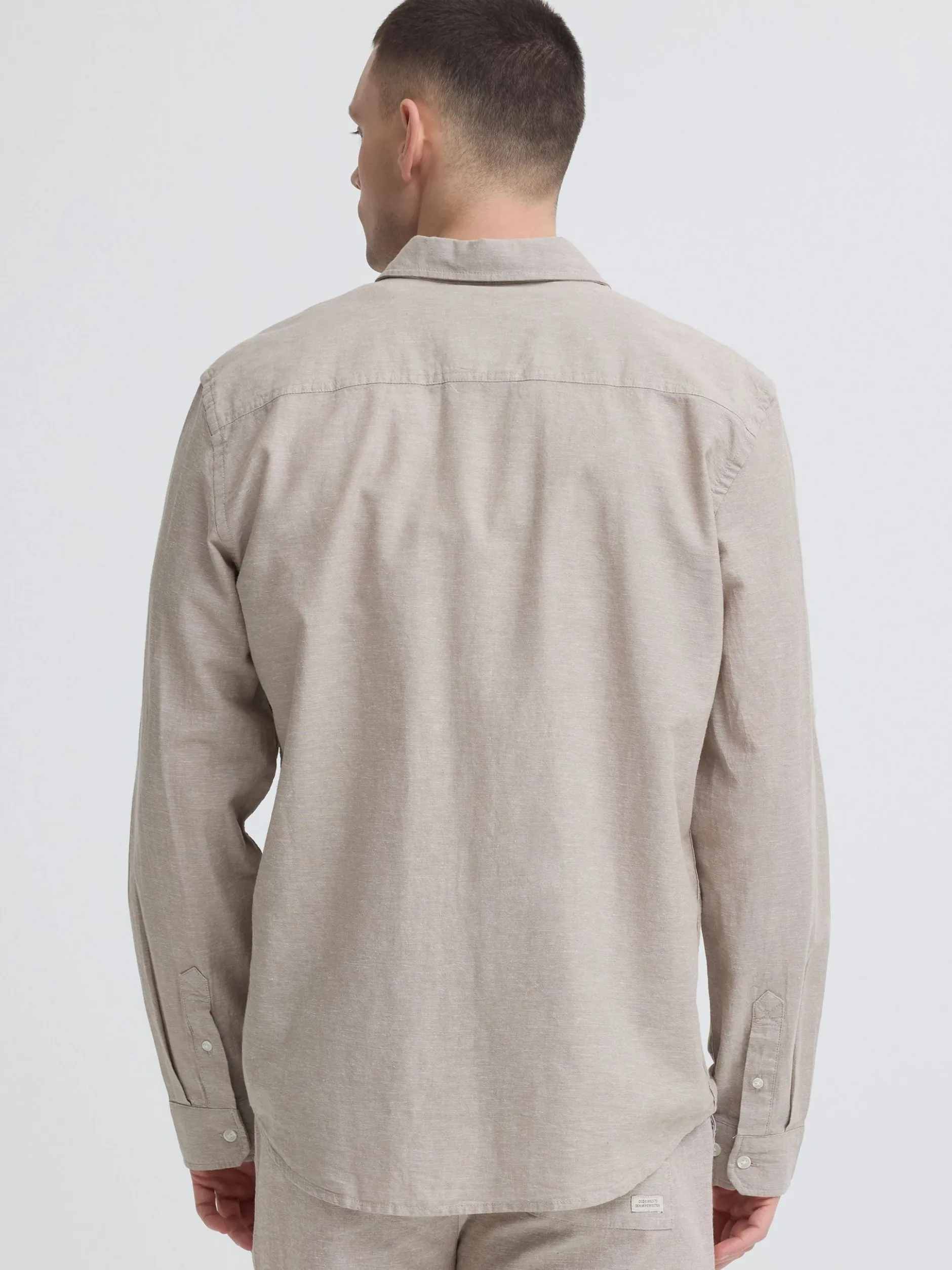 BLEND Herren Leinenhemd - BHAban in beige