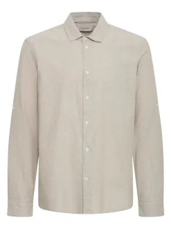 BLEND Herren Leinenhemd - BHAban in beige