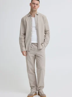 BLEND Herren Leinenhemd - BHAban in beige