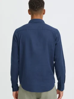 BLEND Herren Leinenhemd - BHLinex in marine