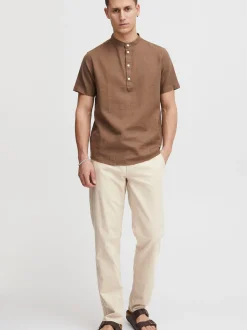 BLEND Herren Leinenhose - BHLanias in beige