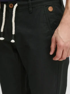 BLEND Herren Leinenhose - BHLanias in schwarz