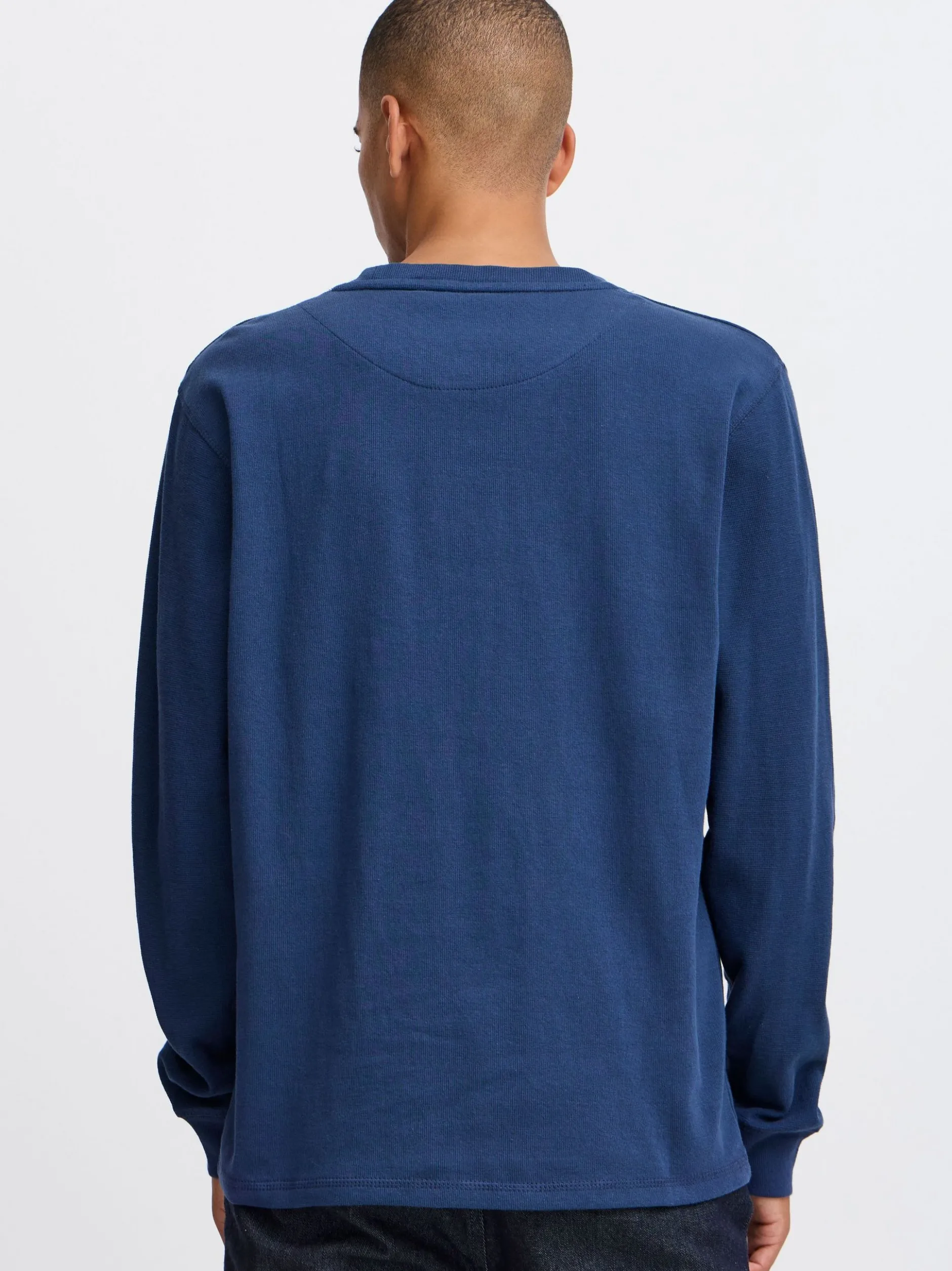 BLEND Herren Longsleeve - BHTee in blau