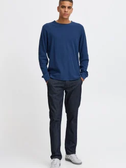 BLEND Herren Longsleeve - BHTee in blau