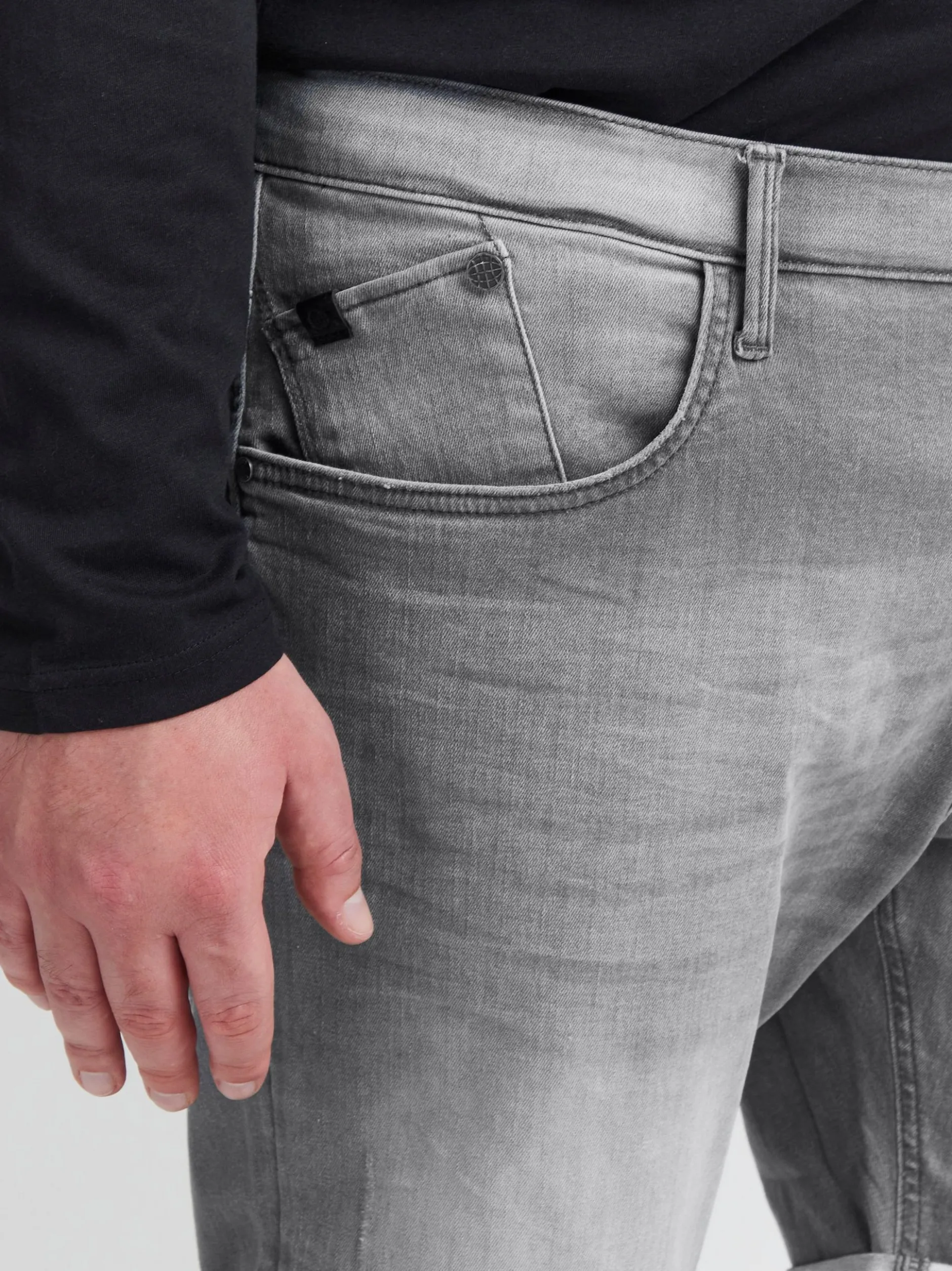 BLEND Herren 5-Pocket-Jeans - BHGrilitsch Big & Tall in grau