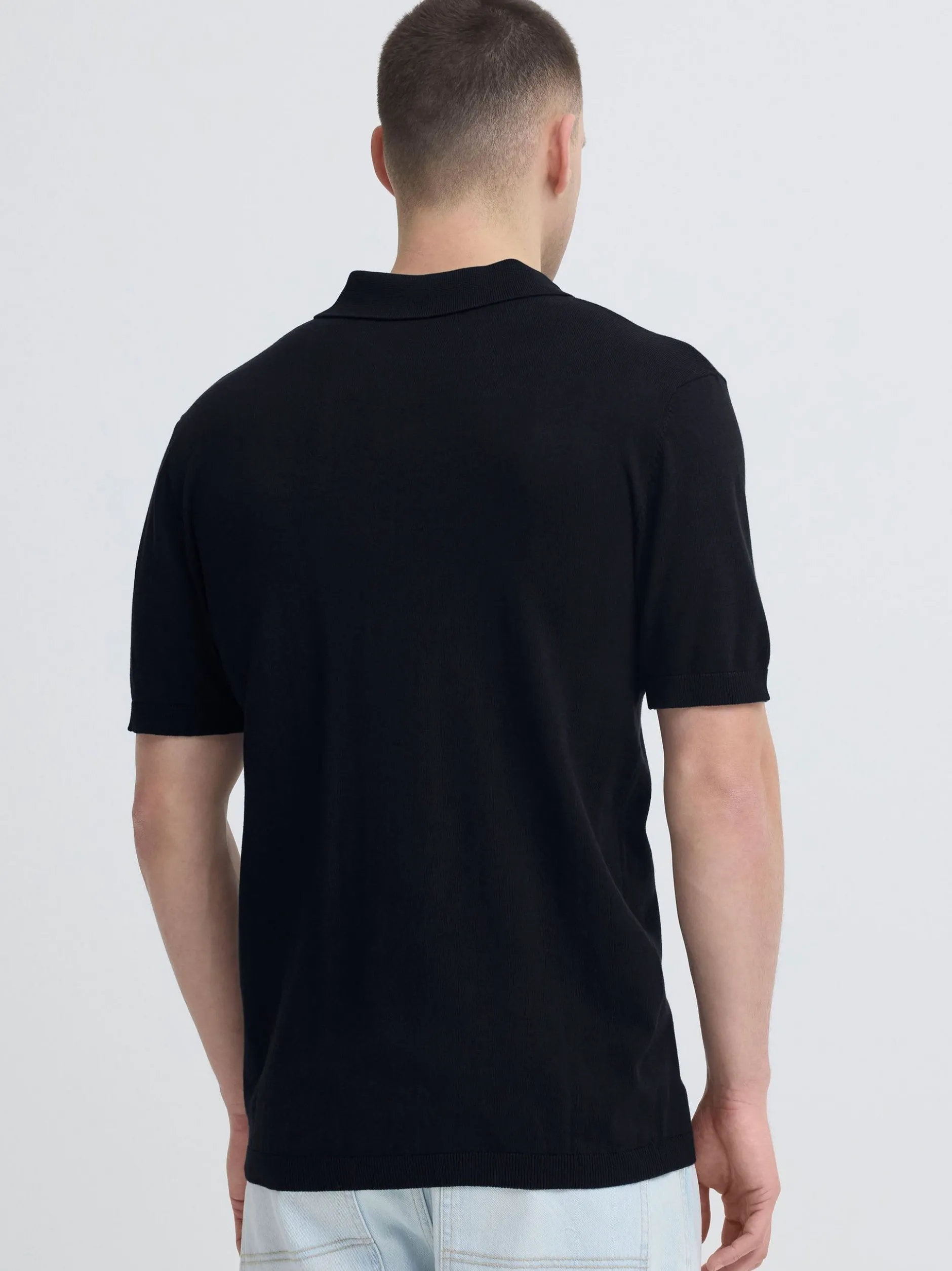 BLEND Herren Poloshirt - BHDao Polo in schwarz