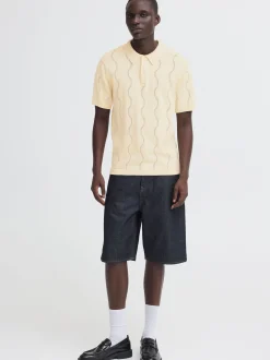 BLEND Herren Poloshirt - BHDuran Knit in beige