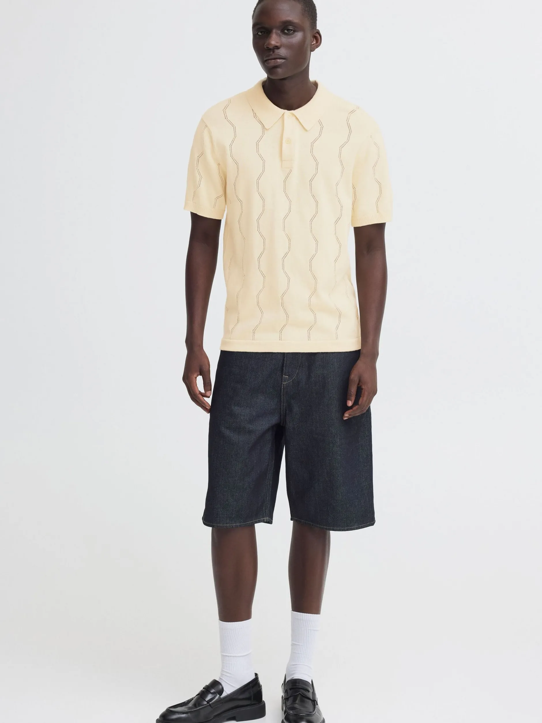 BLEND Herren Poloshirt - BHDuran Knit in beige