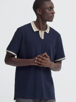 BLEND Herren Poloshirt - BHEvo in blau