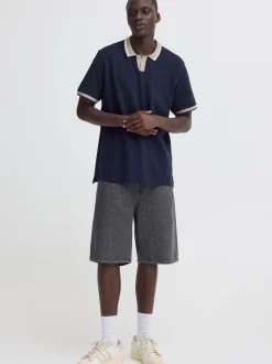 BLEND Herren Poloshirt - BHEvo in blau