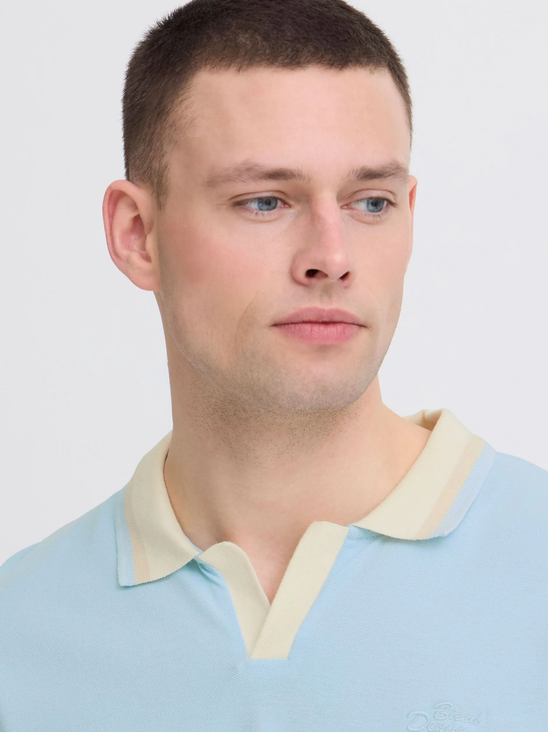 BLEND Herren Poloshirt - BHEvo in hellblau