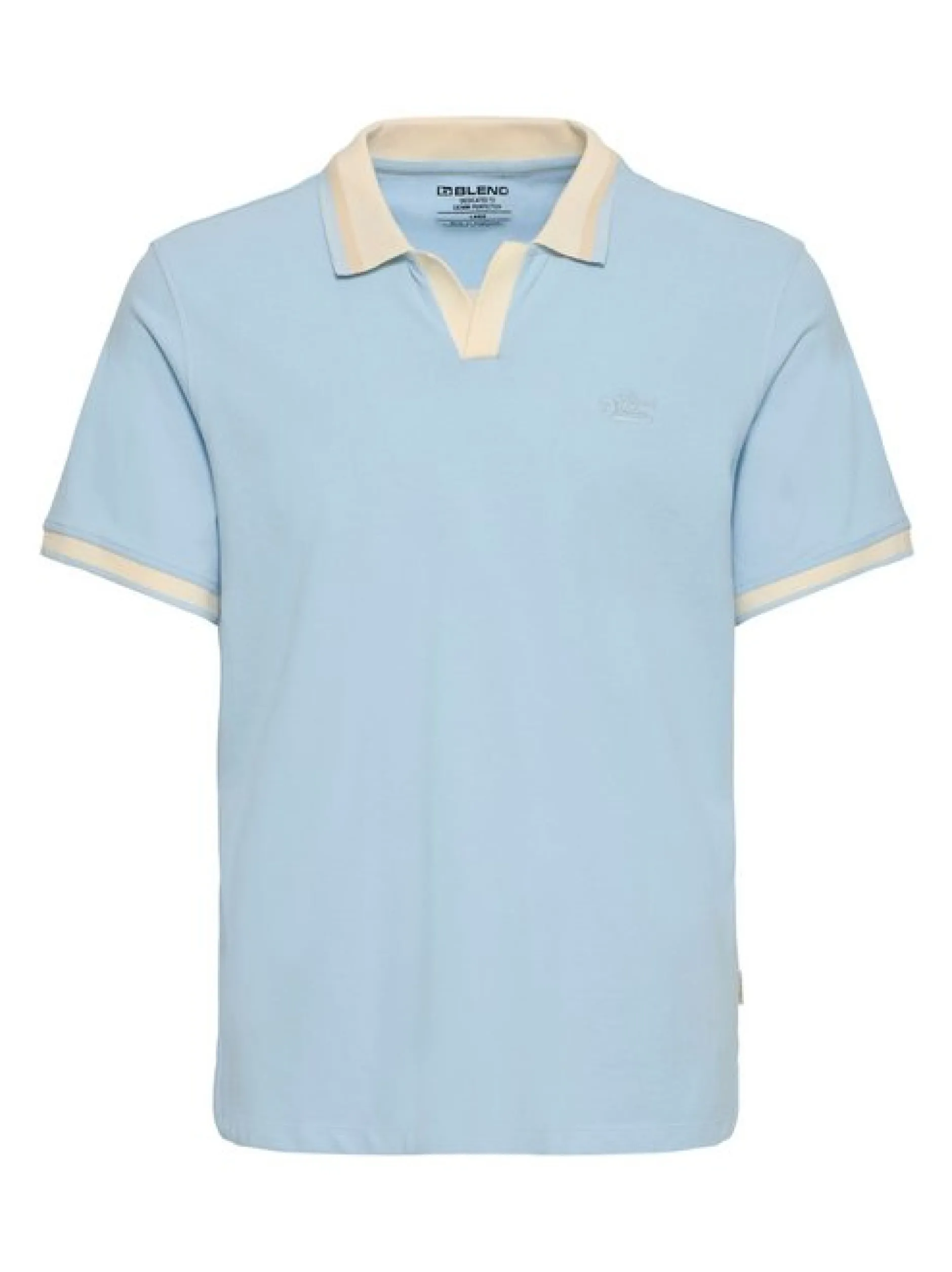 BLEND Herren Poloshirt - BHEvo in hellblau