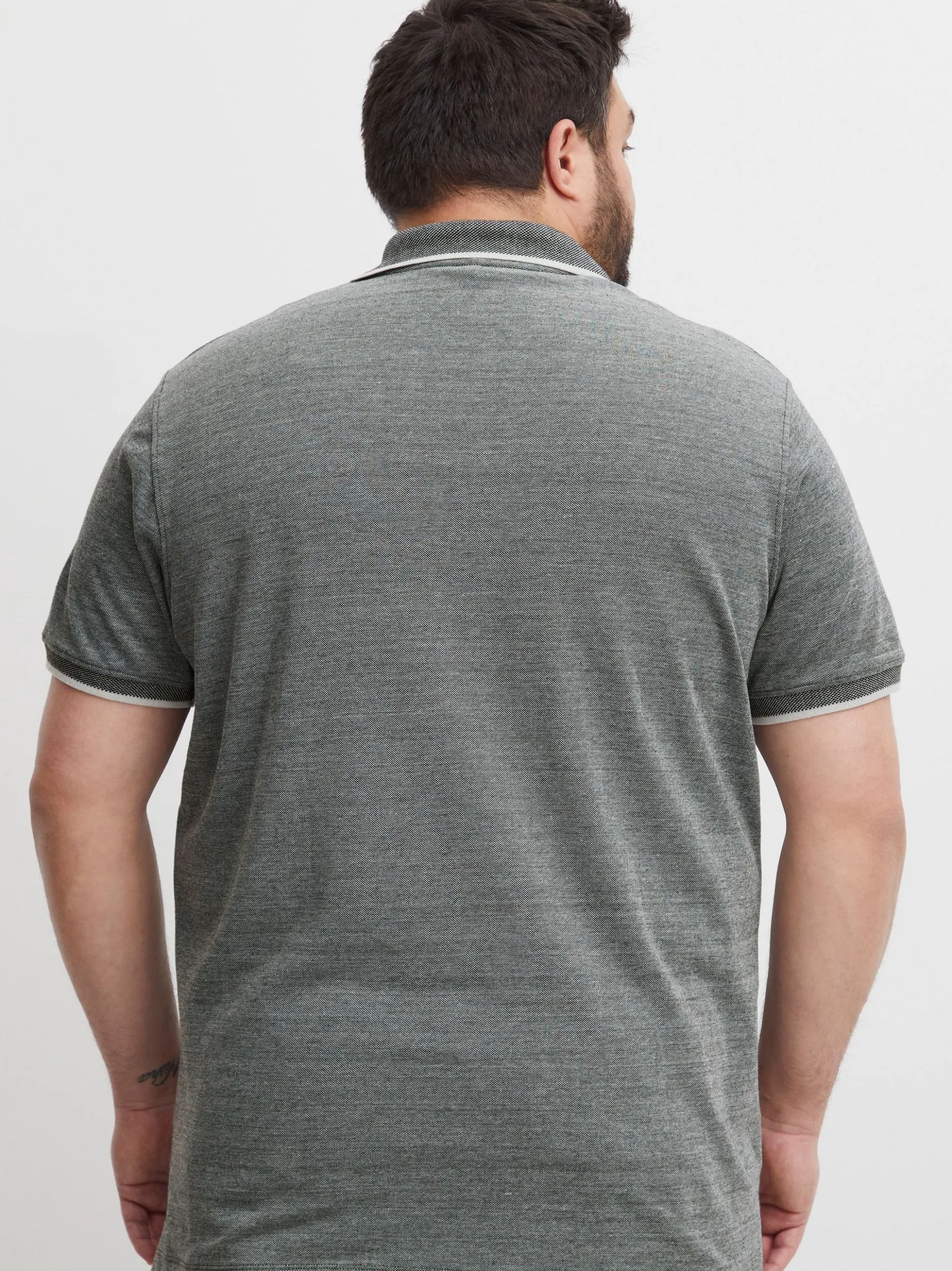 BLEND Herren Poloshirt - BHNATE Big & Tall in schwarz