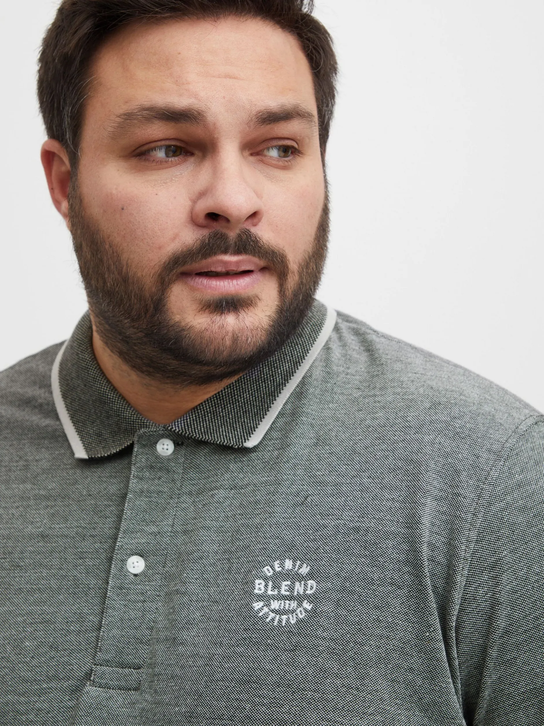 BLEND Herren Poloshirt - BHNATE Big & Tall in schwarz