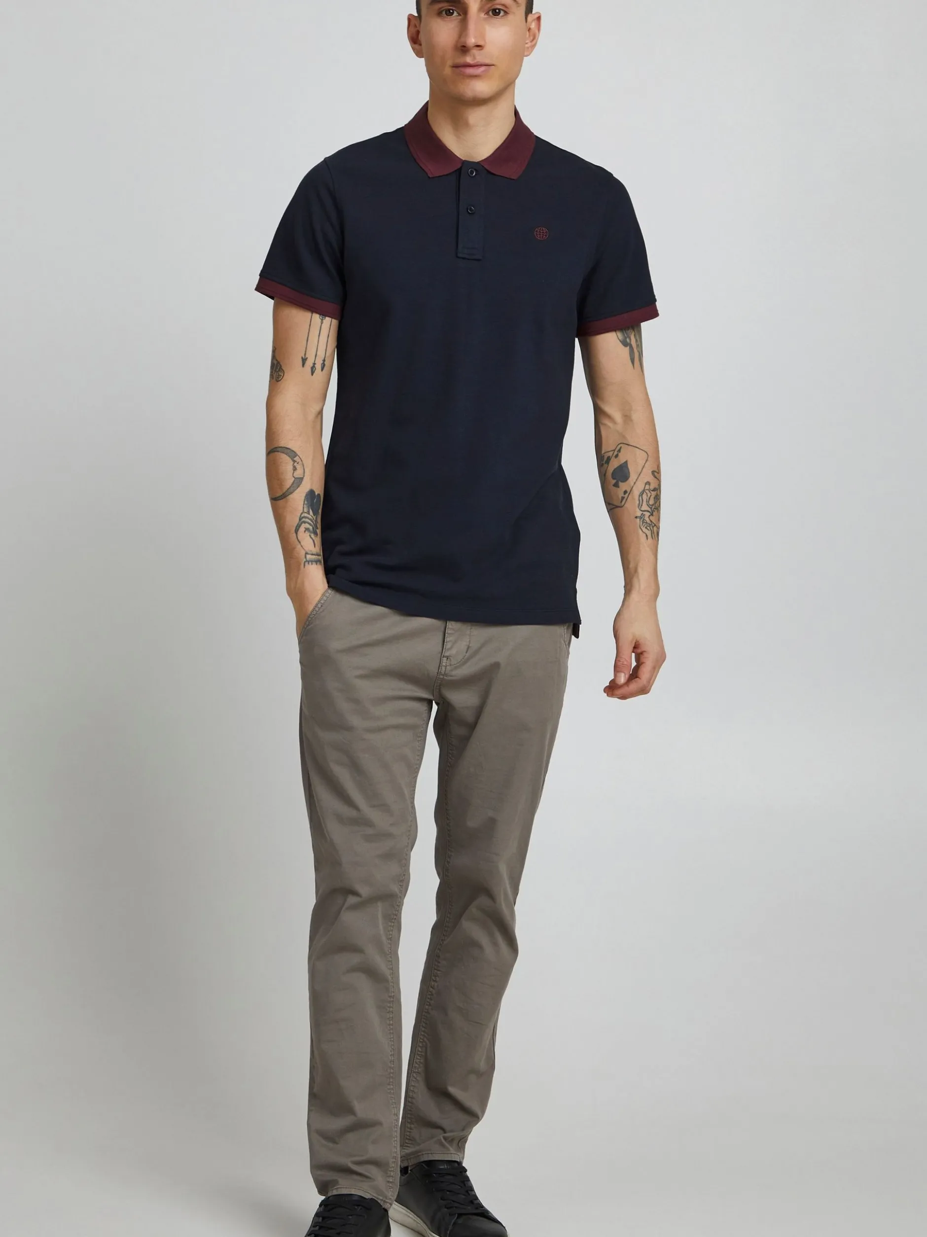 BLEND Herren Poloshirt - BHRalf in blau