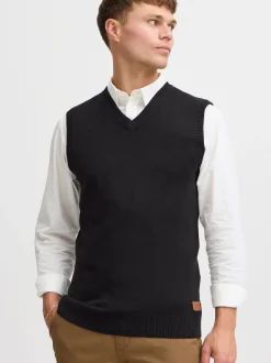 BLEND Herren Pullunder - BHLarsson in schwarz