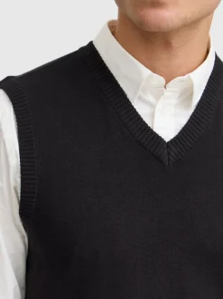 BLEND Herren Pullunder - BHLarsson in schwarz