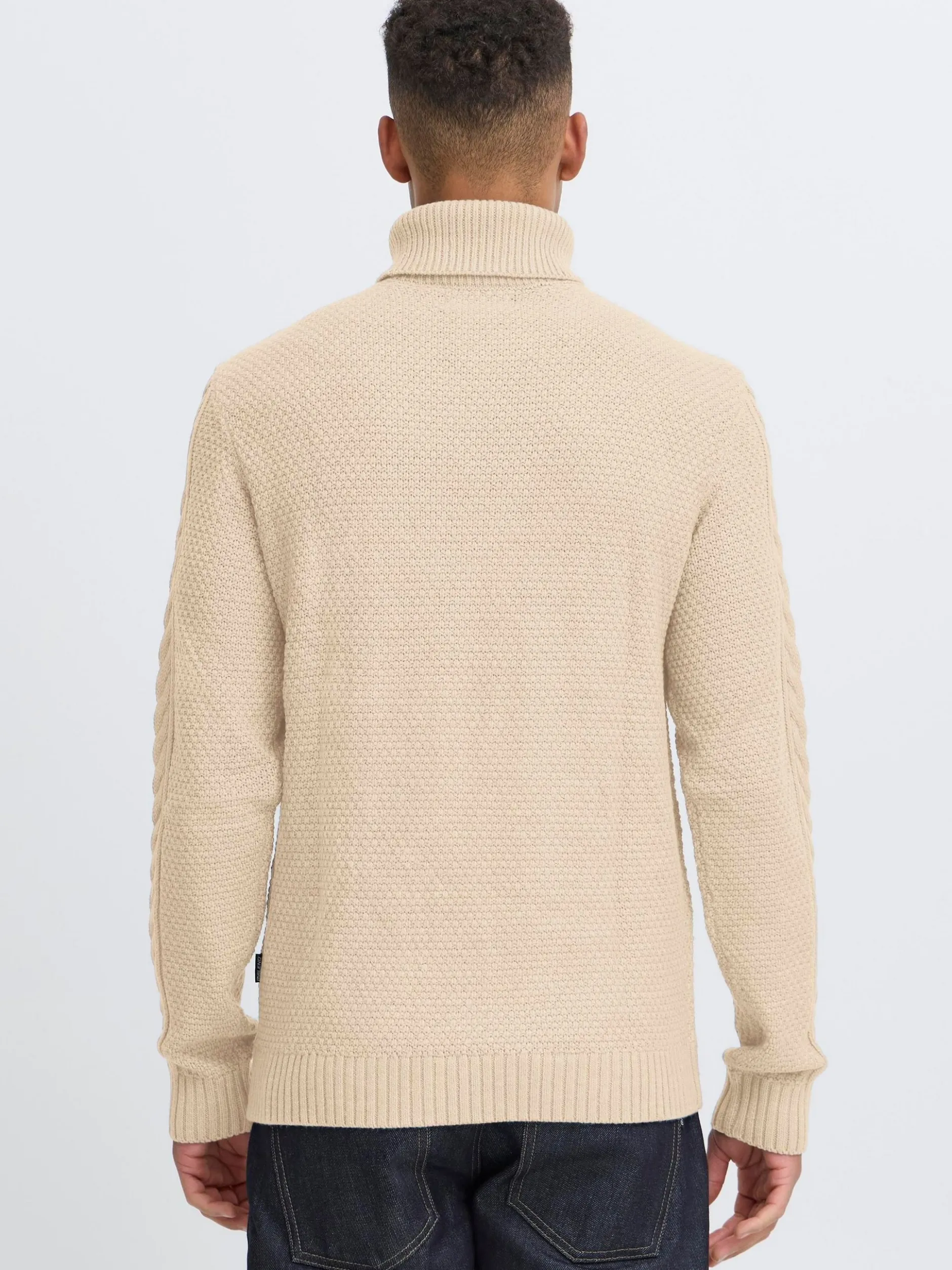 BLEND Herren Rollkragenpullover - BHBasim in beige