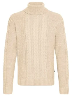 BLEND Herren Rollkragenpullover - BHBasim in beige