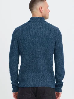 BLEND Herren Rollkragenpullover - BHPatta in blau