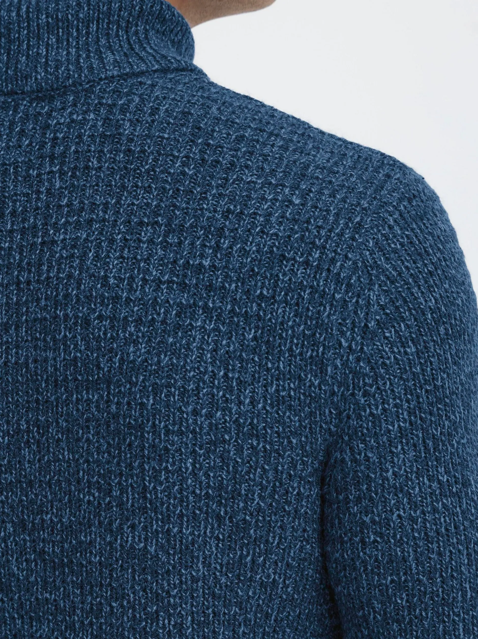 BLEND Herren Rollkragenpullover - BHPatta in blau