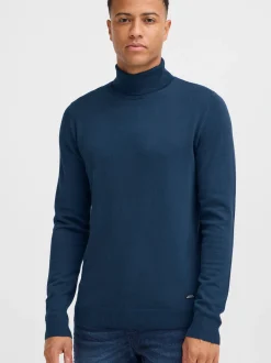 BLEND Herren Rollkragenpullover - BHWedat in blau