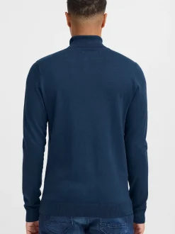 BLEND Herren Rollkragenpullover - BHWedat in blau