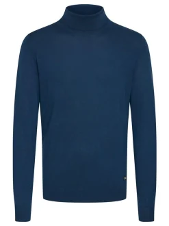 BLEND Herren Rollkragenpullover - BHWedat in blau