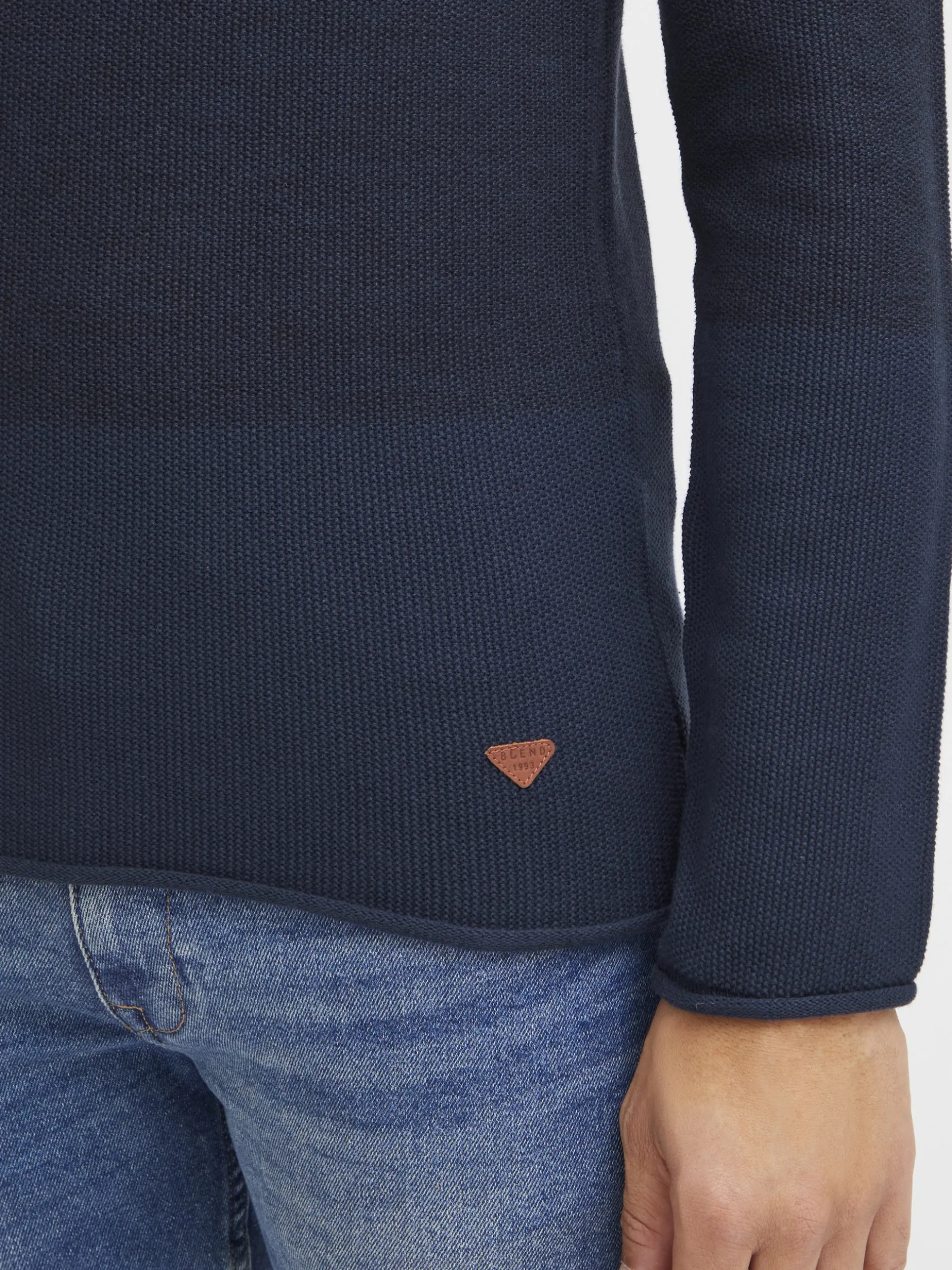 BLEND Herren Rundhalspullover - BHBenno in blau